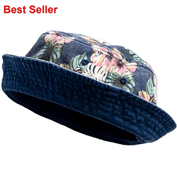 Denim Bucket Hat - Packable Festival Outdoor Sun Protection Cap main image 5
